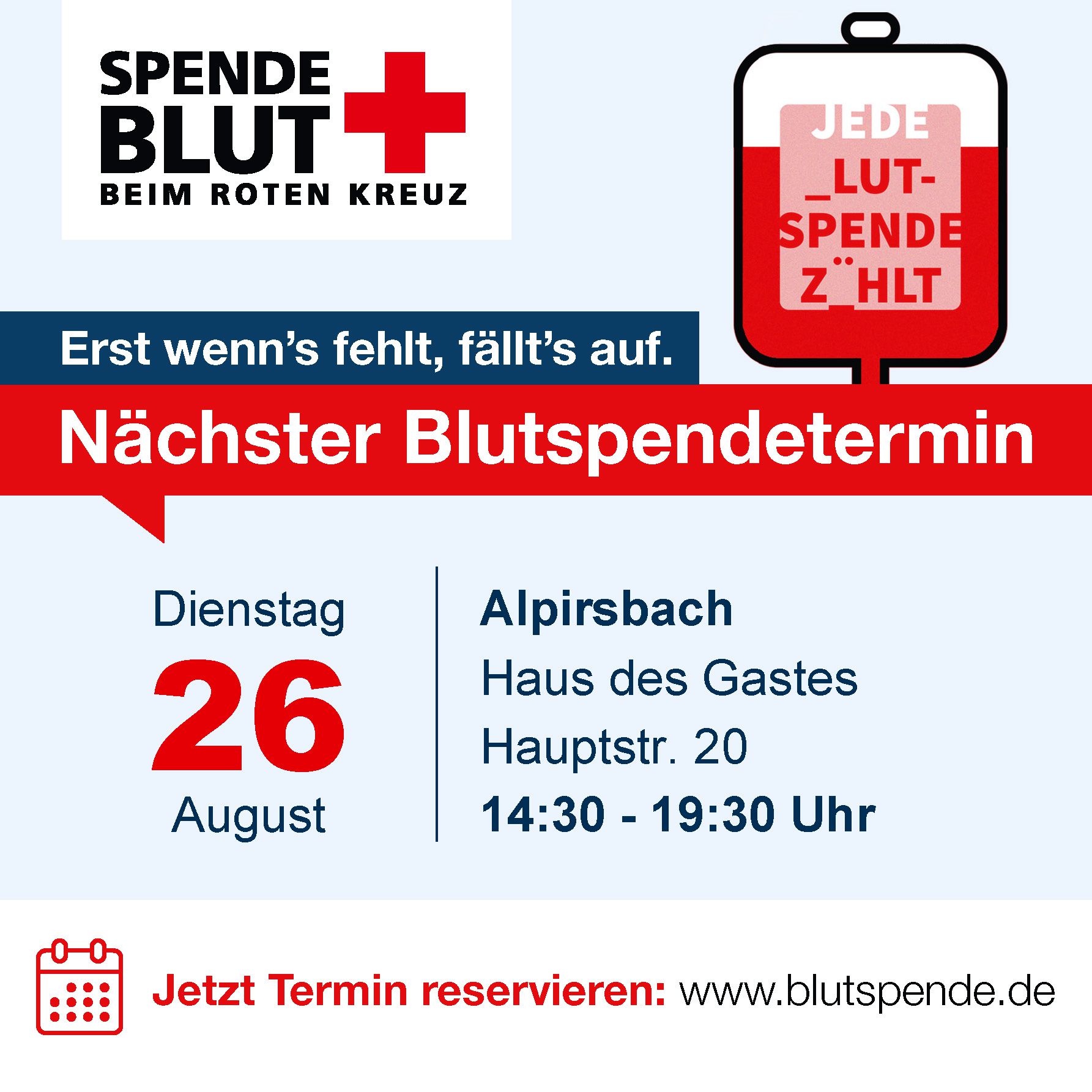 Blut spenden rettet Leben