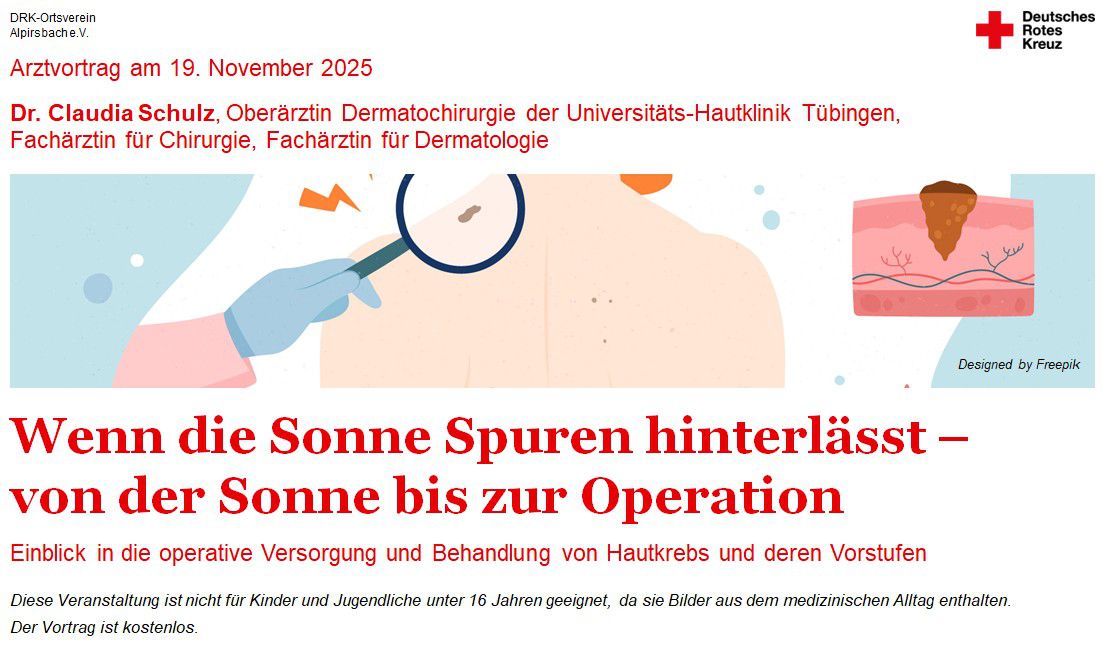 Arztvortrag zum Thema Hautkrebs